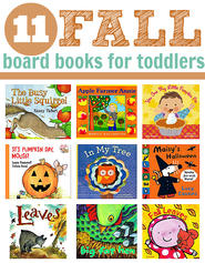 Fall Board Books for Toddlers with fall art